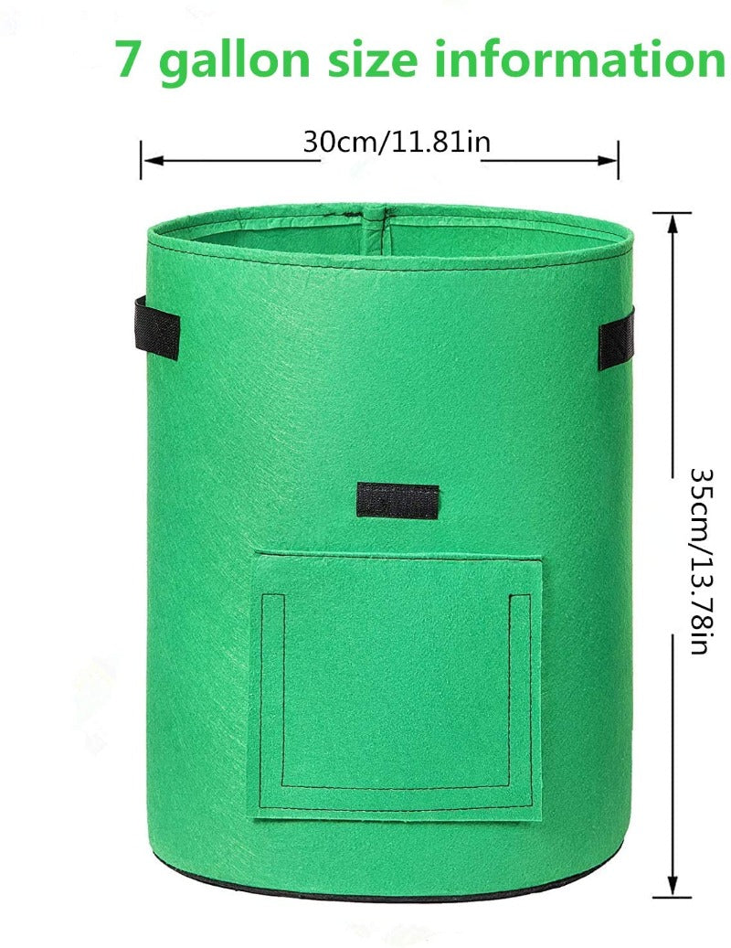 Greenhaus Gardening Foldable Green Garden Bags for Indoor and Outdoor Planting