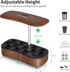 Hydroponics Growing System Kit | Indoor Garden with LED Grow LightGreenhaus Gardening Indoor Growing System with 5L Water Reservoir
