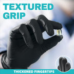 Greenhaus Gardening Black Nitrile Exam Gloves, 4 Mil, Latex-Free & Powder-Free, 100 Count