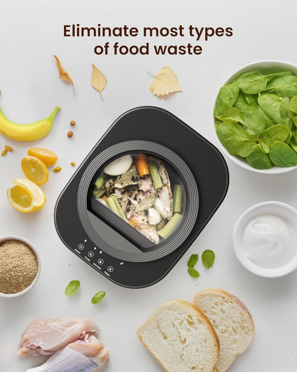 Greenhaus Gardening 4L Countertop Food Waste Composter
