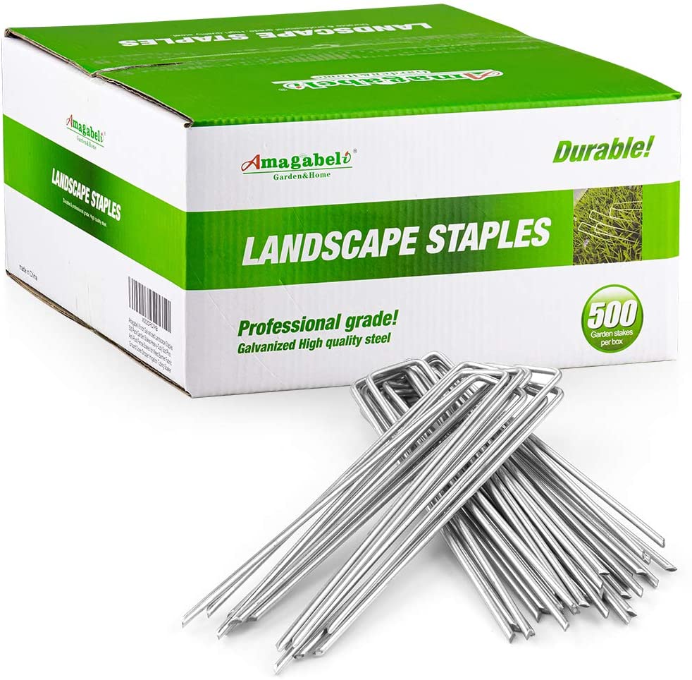 Greenhaus Gardening Galvanized Steel Landscape Sod Staples