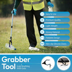 Greenhaus Gardening Foldable 32-Inch Grabber Reacher Tool with Magnetic Tip