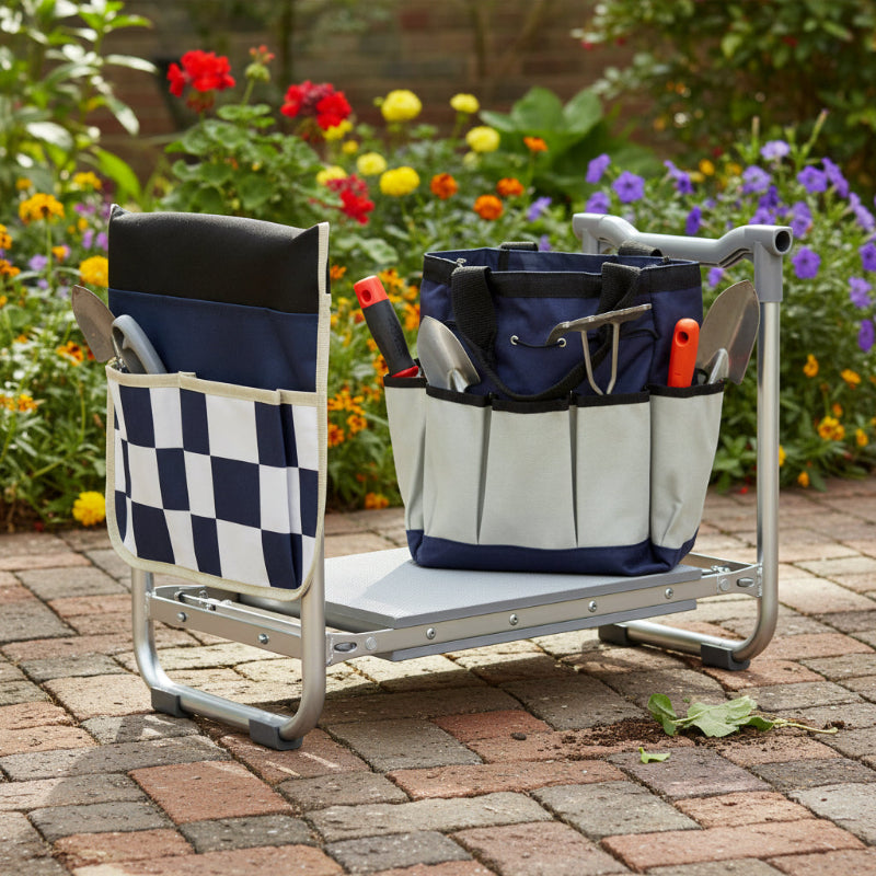 GreenHaus Gardening Multi-Function Garden Seat for Planting & Weeding