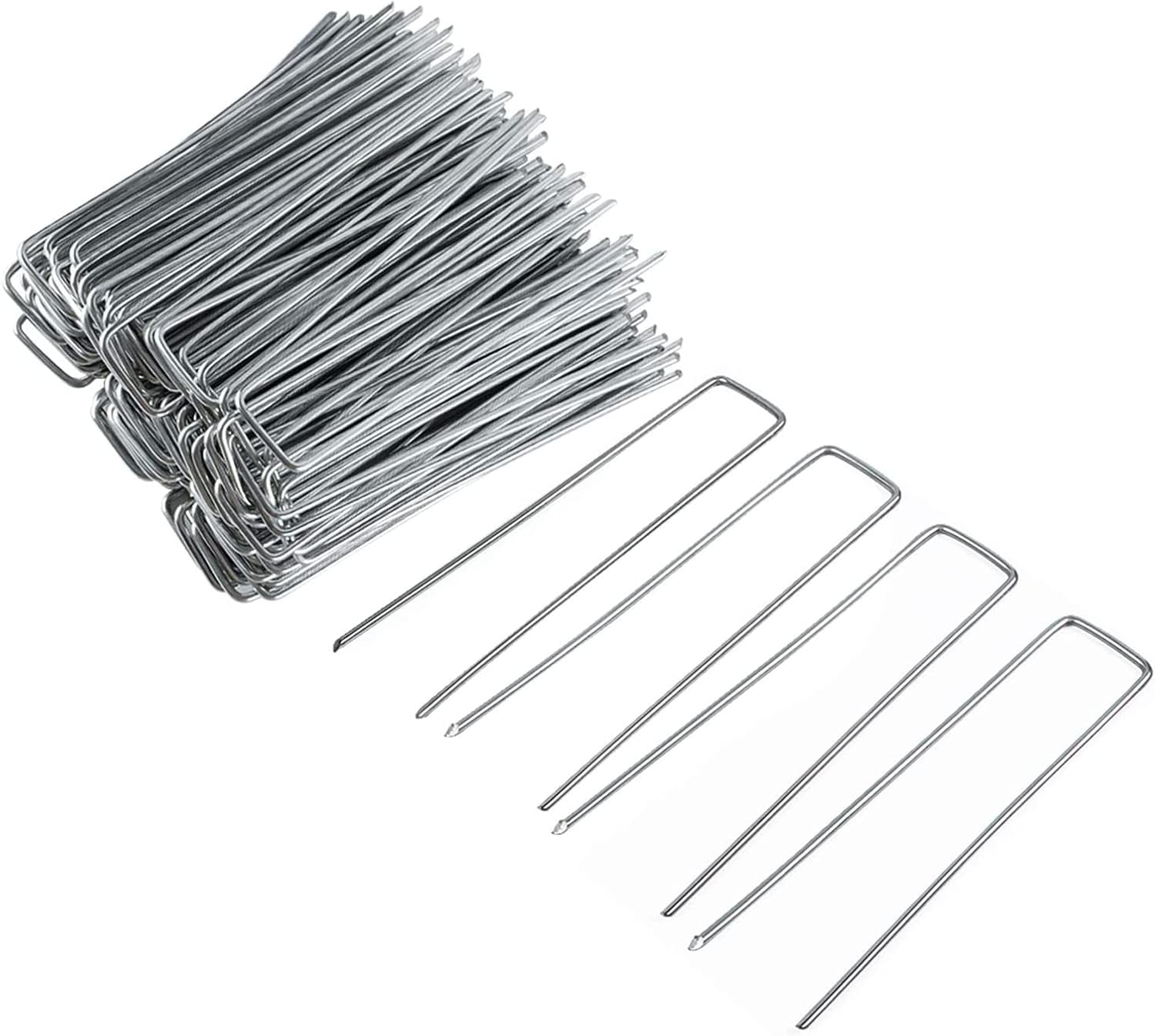 Greenhaus Gardening Heavy-Duty U-Shaped Garden Stakes, 50 Pack