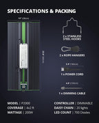 Greenhaus Gardening Indoor Plant Light with Fanless Cooling Design