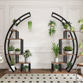 Greenhaus Gardening Half Moon Indoor Plant Stand Set of 2