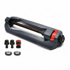 Greenhaus Gardening Weighted Oscillating Sprinkler with 16 Precision Nozzles for Lawns up to 3,600 Sq Ft
