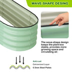 Greenhaus Gardening 2-Pack 4.5 × 2 × 1 ft Galvanized Raised Garden Beds
