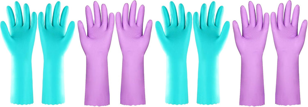 Greenhaus Gardening Reusable Cleaning Gloves, Latex-Free with Cotton Lining, 2 Pairs
