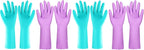 Greenhaus Gardening Reusable Cleaning Gloves, Latex-Free with Cotton Lining, 2 Pairs