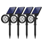 Greenhaus Gardening Solar Spot Lights with Waterproof LED Design