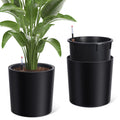 Greenhaus Gardening 20-Inch Self-Watering Round Planters Set of 2