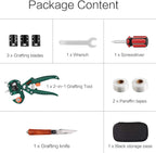 Greenhaus Gardening 2-in-1 Grafting and Pruning Tool Set for Plant Propagation