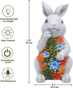 Greenhaus Gardening Solar Garden Statue with LED Light