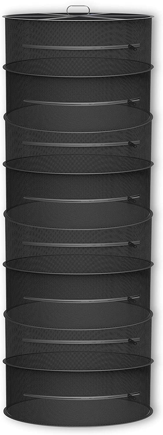 Greenhaus Gardening Collapsible Herb Drying Rack with Zippered Chambers