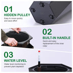 Greenhaus Gardening 23-Inch Tall Planters with Inner Bucket Set of 2