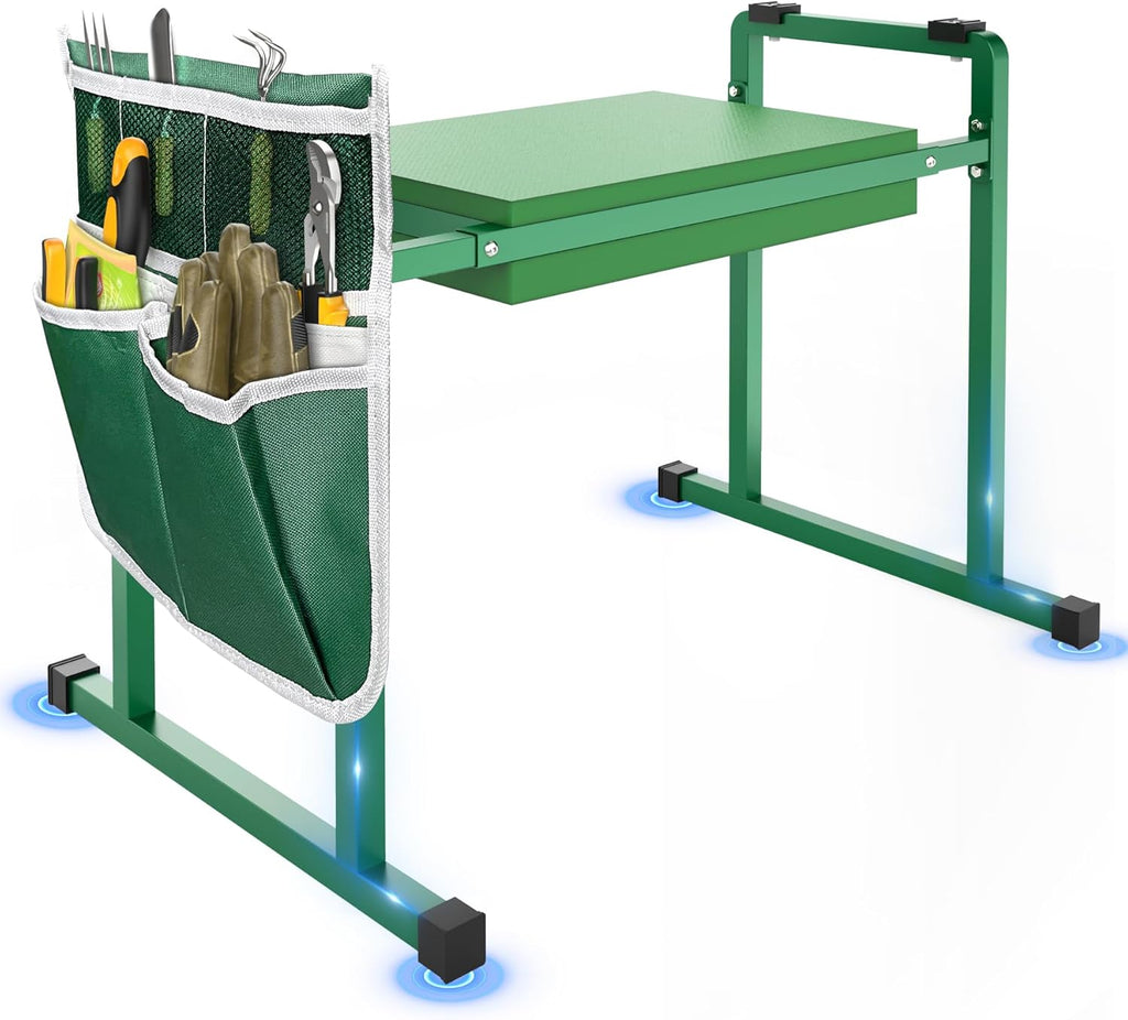 Greenhaus Gardening Heavy-Duty Garden Kneeler & Seat with Wide EVA Cushion