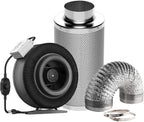Greenhaus Gardening 8-Inch Air Circulation Kit with Speed Controller