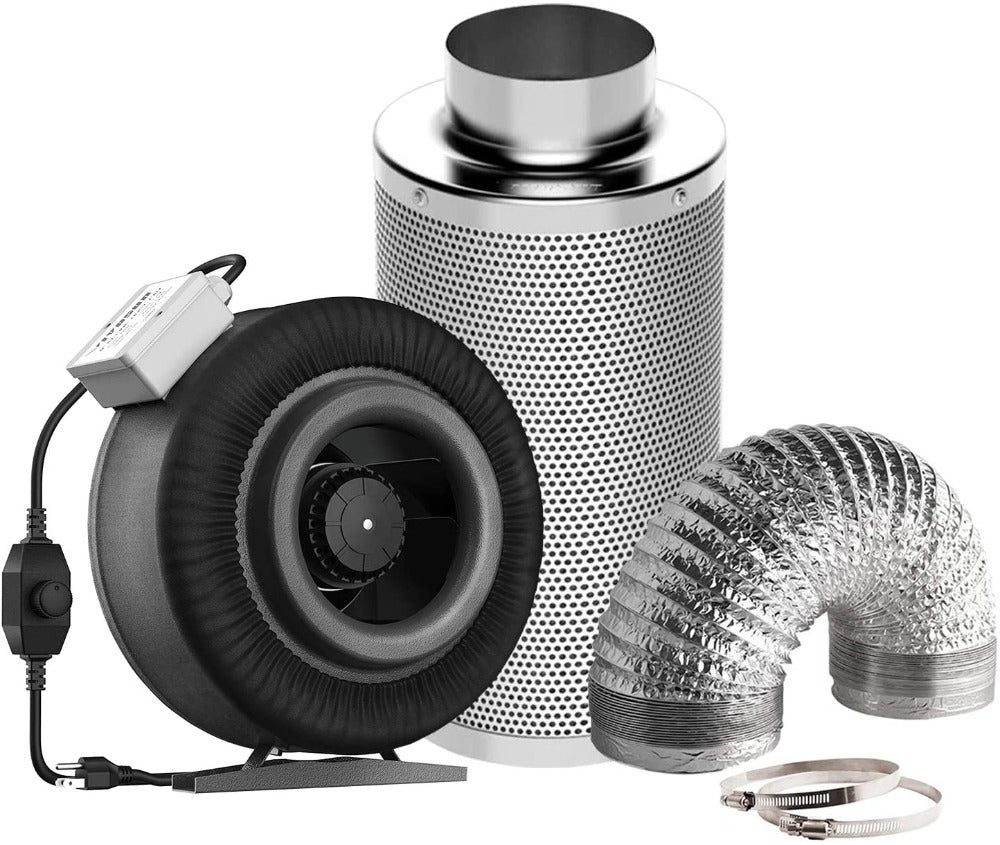 Greenhaus Gardening 8-Inch Air Circulation Kit with Speed Controller
