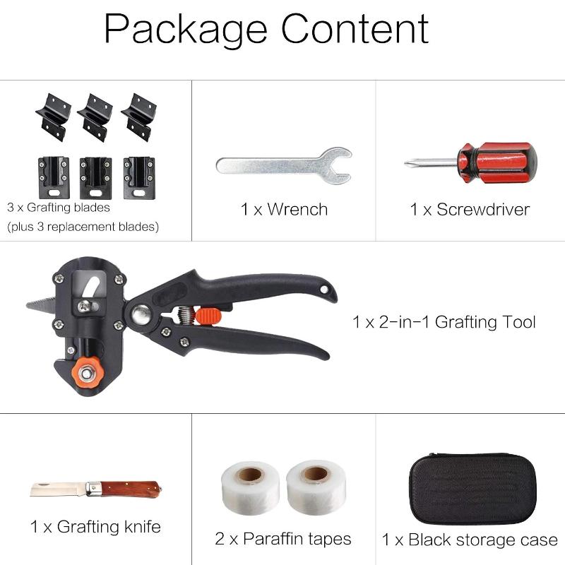 Greenhaus Gardening 2-in-1 Grafting and Pruning Tool Set for Plant Propagation