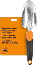 Greenhaus Gardening Heavy Duty Cast Aluminum Garden Hand Trowel with Ergonomic Grip