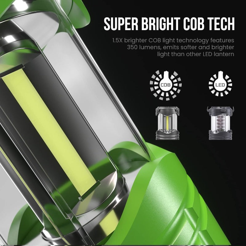 Greenhaus Gardening Emergency Camping Lantern with 360° Illumination