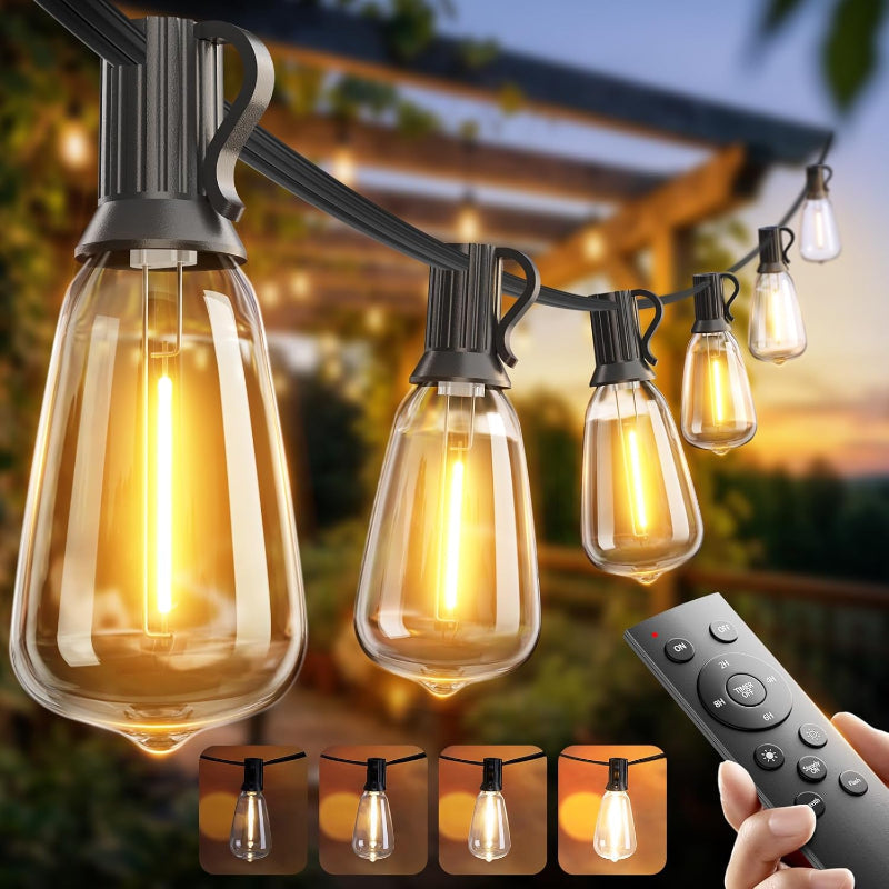 Greenhaus Gardening Outdoor LED String Lights for Garden and Backyard