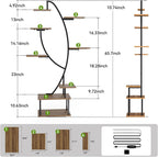 Greenhaus Gardening Indoor Plant Stand with Grow Lights