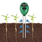 Greenhaus Gardening 3-in-1 Soil Moisture Meter with pH and Light Tester