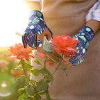 Greenhaus Gardening Women's Leather Gardening Gloves for Planting, Pruning & Weeding