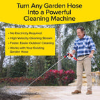 Greenhaus Gardening High-Pressure Spray Nozzle with 4 Interchangeable Precision Tips