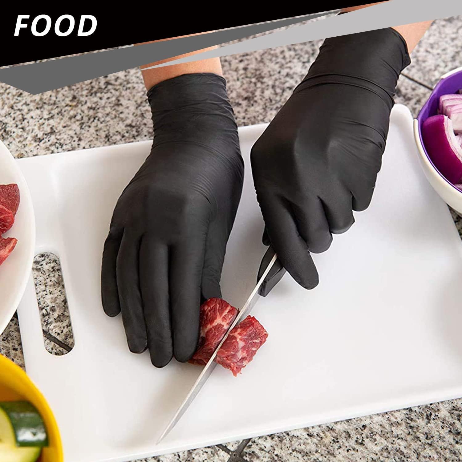 Greenhaus Gardening Disposable Nitrile Gloves, 4 Mil, Latex-Free & Powder-Free