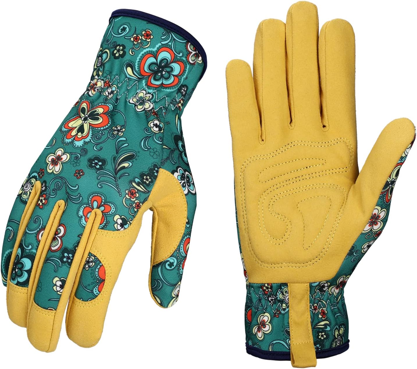 Greenhaus Gardening Women's Leather Gardening Gloves for Planting, Pruning & Weeding