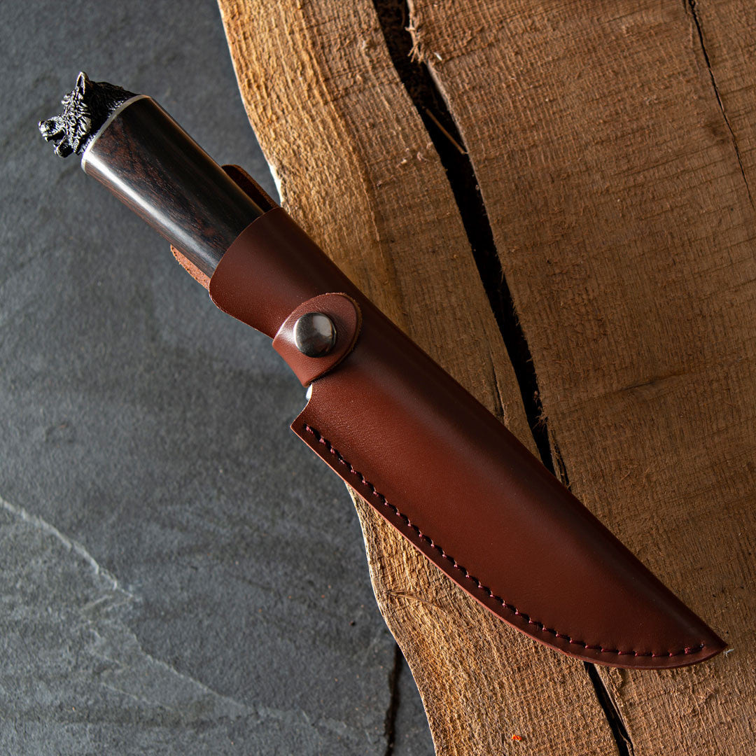 Greenhaus Gardening Nordic-Style Hunting Knife with Ebony Grip