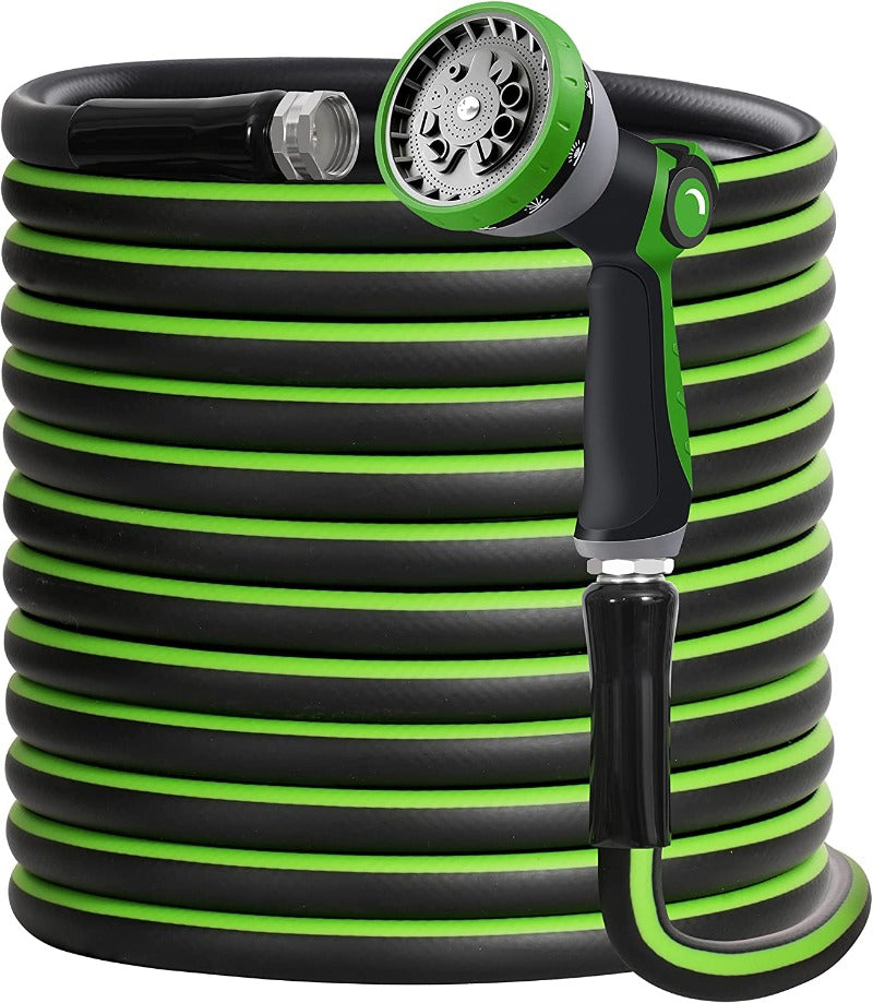 GreenHaus Gardening Heavy Duty Garden Hose with Adjustable Spray Control