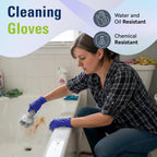 Greenhaus Gardening Disposable Nitrile Gloves for Cooking, Cleaning & Food Prep, 100 Count