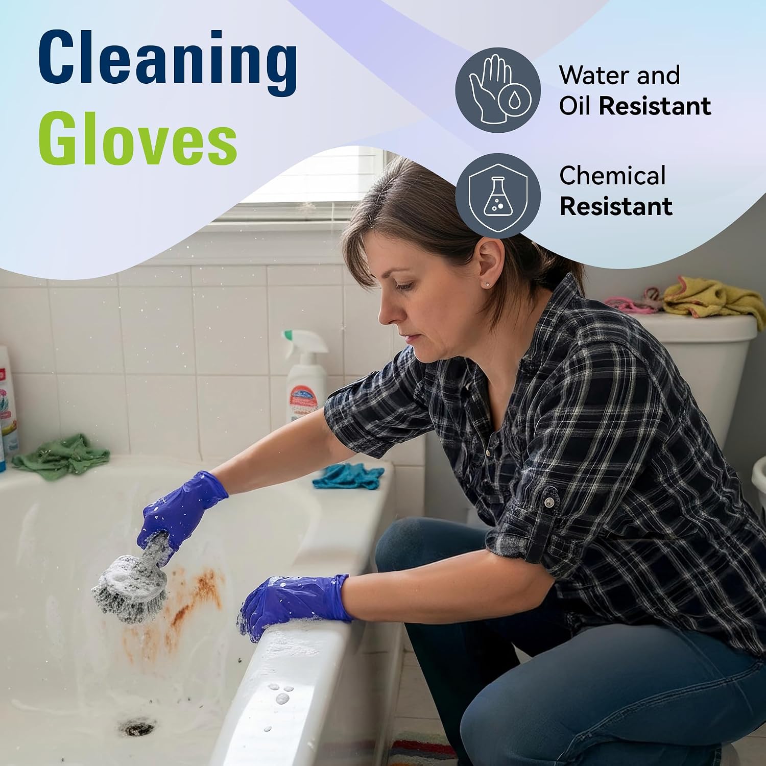 Greenhaus Gardening Disposable Nitrile Gloves for Cooking, Cleaning & Food Prep, 100 Count