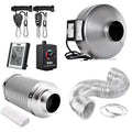 Greenhaus Gardening Grow Tent Ventilation Kit with 4-Inch Inline Fan