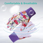 Greenhaus Gardening Floral Gardening Gloves for Women, 4 Pairs with Non-Slip Grip