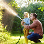 Greenhaus Gardening Heavy Duty Metal Garden Hose Nozzle with 4 Spray Patterns