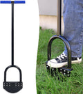 Greenhaus Gardening Heavy-Duty Half Moon Lawn Edger with Serrated Spring Steel Blade
