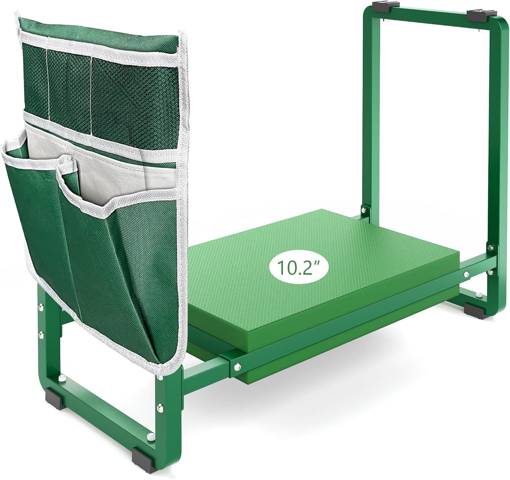 Greenhaus Gardening Heavy-Duty Garden Kneeler & Seat with Wide EVA Cushion