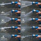 Greenhaus Gardening Thumb Control Garden Hose Nozzle with 10 Spray Patterns