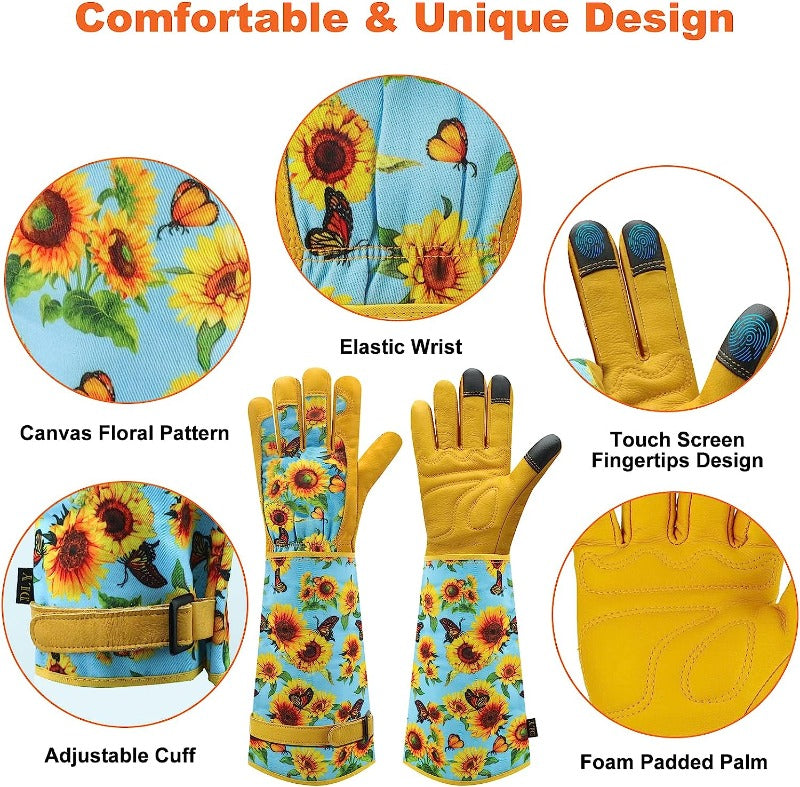 Greenhaus Gardening Heavy-Duty Gardening Gloves for Plant Care and Pruning