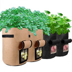 Greenhaus Gardening 4-Pack 10 Gallon Fabric Vegetable Grow Bags