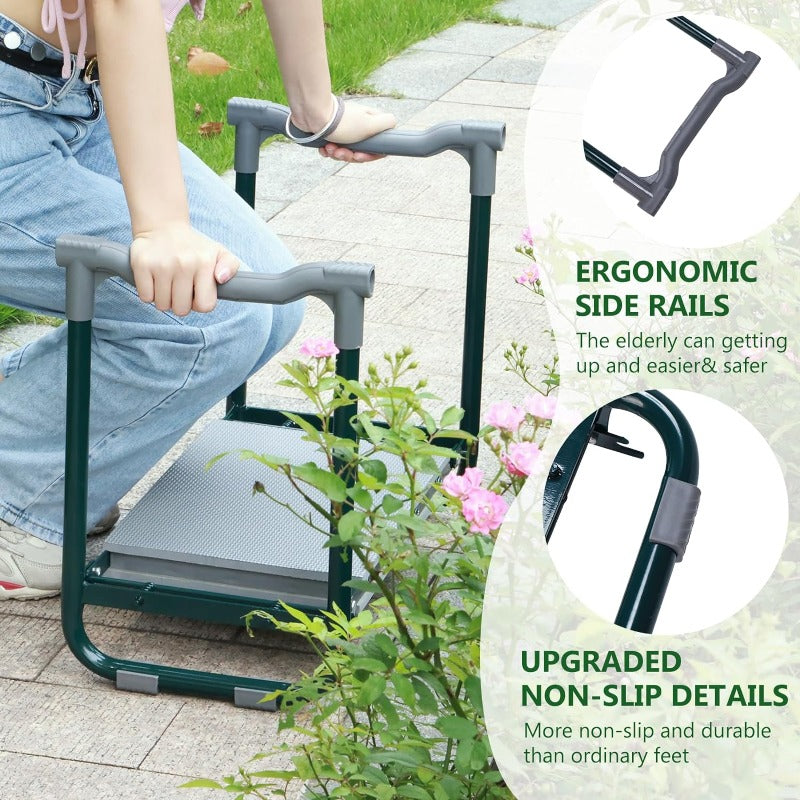 GreenHaus Gardening Multi-Function Garden Seat for Planting & Weeding