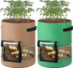 Greenhaus Gardening Portable Fabric Grow Pots for Indoor and Outdoor Gardening