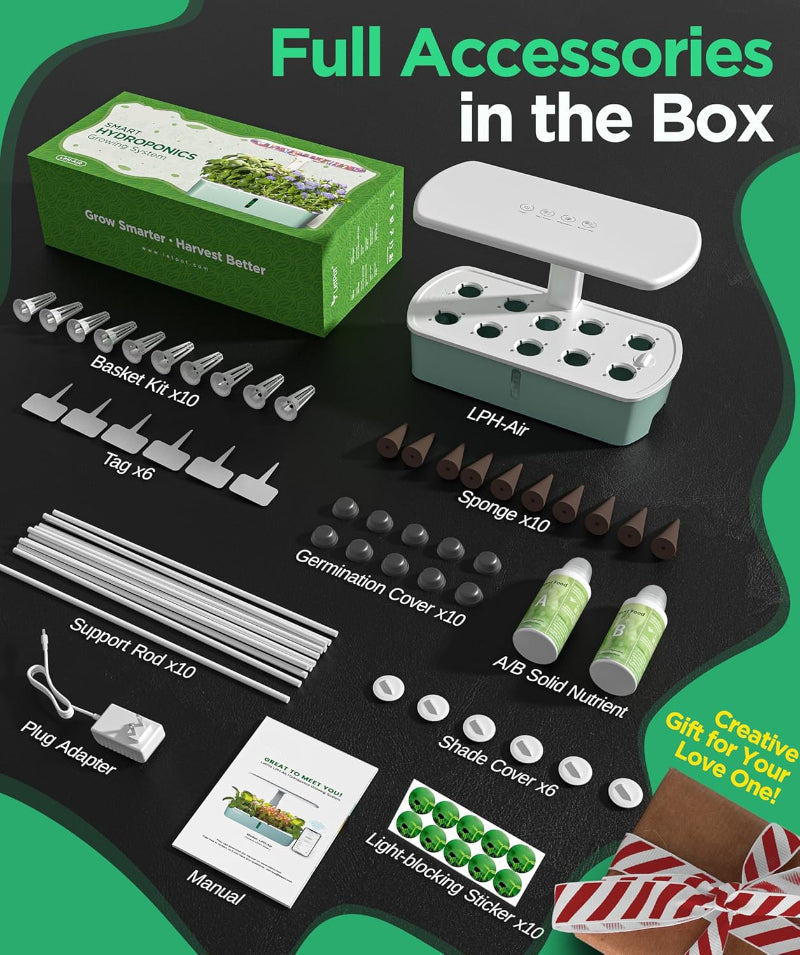 Greenhaus Gardening Indoor Herb Garden with Smart App Management