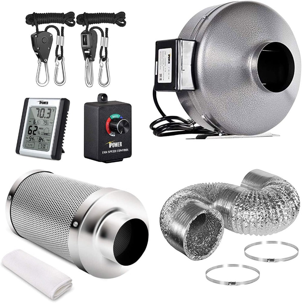 Greenhaus Gardening 8-Inch Air Circulation Kit with Speed Controller