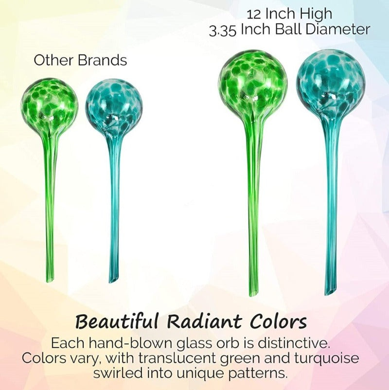 Greenhaus Gardening Decorative Aqua Bulbs for Indoor Plant Watering